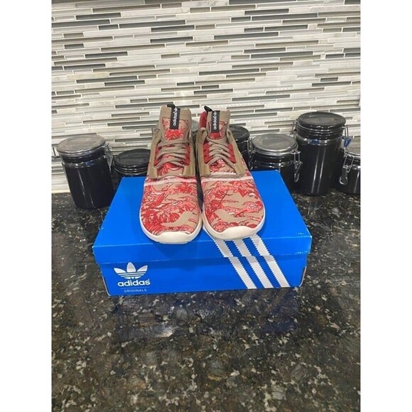 Adidas ZX 8000 Boost (Size: 13, Color: Floral/Pink/Red/Grey) - Picture 4 of 10